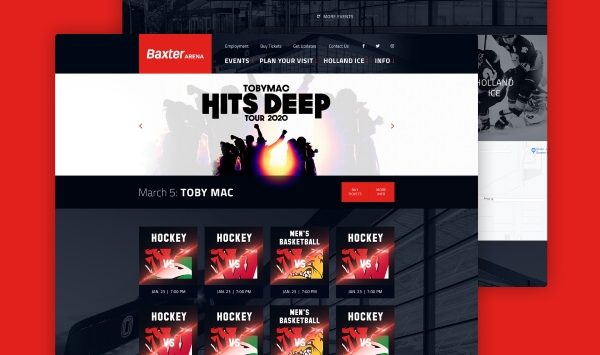 event_center_web_design_development_project