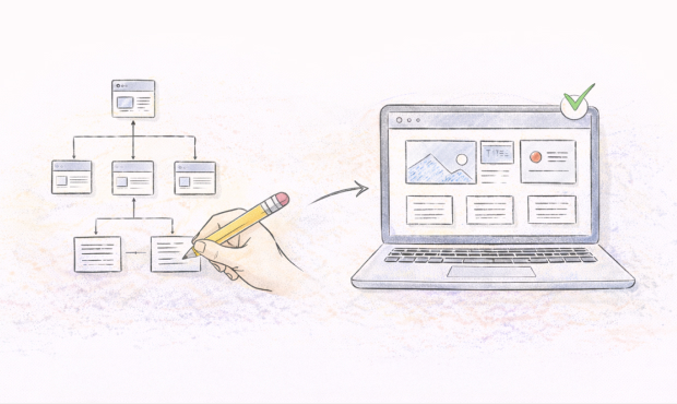 Structure the site for clarity and navigation