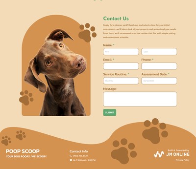 Poop Scoop Omaha — lower page sections